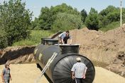 монтаж поселковых очистных сооружений